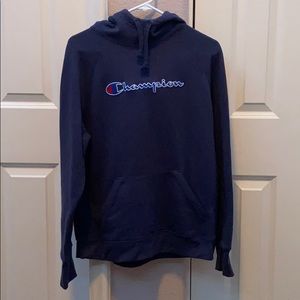Champion Women's Funnel Neck Hoodie - Size Large